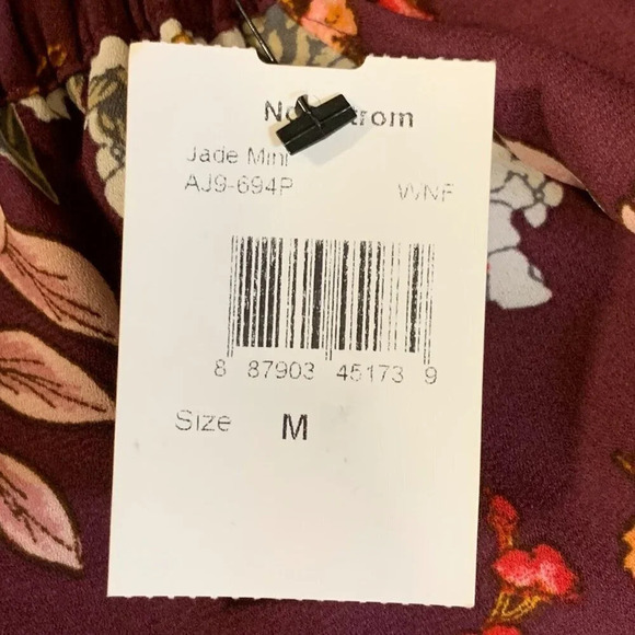 Ali & Jay Women's Jade‎ Slit Shoulder Long Sleeve Floral Mini Dress Size M NWT - Picture 8 of 15